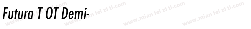 Futura T OT Demi字体转换